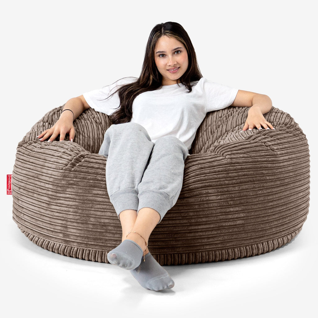 Saccosekk Sofa 'Mammut' - Klassisk Cord Mokka 01