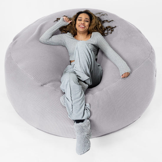 Saccosekk Sofa 'Mega-Mammut' - 100% Bomull Ellos Lysegrå 03