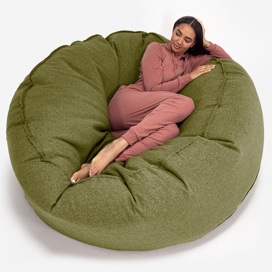 Saccosekk Sofa 'Mega-Mammut' - Interalli Ull Lime 01