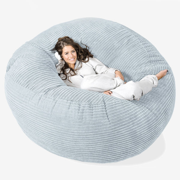 Saccosekk Sofa 'Mega-Mammut' - Klassisk Cord Babyblå 01