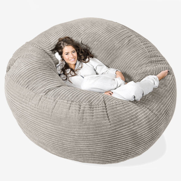 Saccosekk Sofa 'Mega-Mammut' - Kordfløyel Mink 01