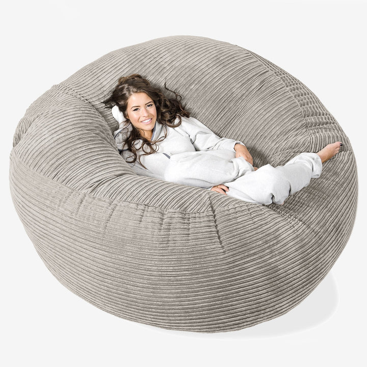 Saccosekk Sofa 'Mega-Mammut' - Kordfløyel Mink 01