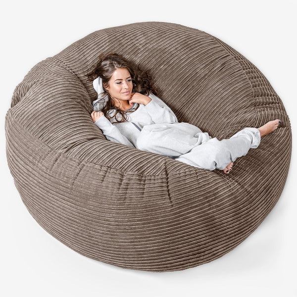 Saccosekk Sofa 'Mega-Mammut' - Klassisk Cord Mokka 01