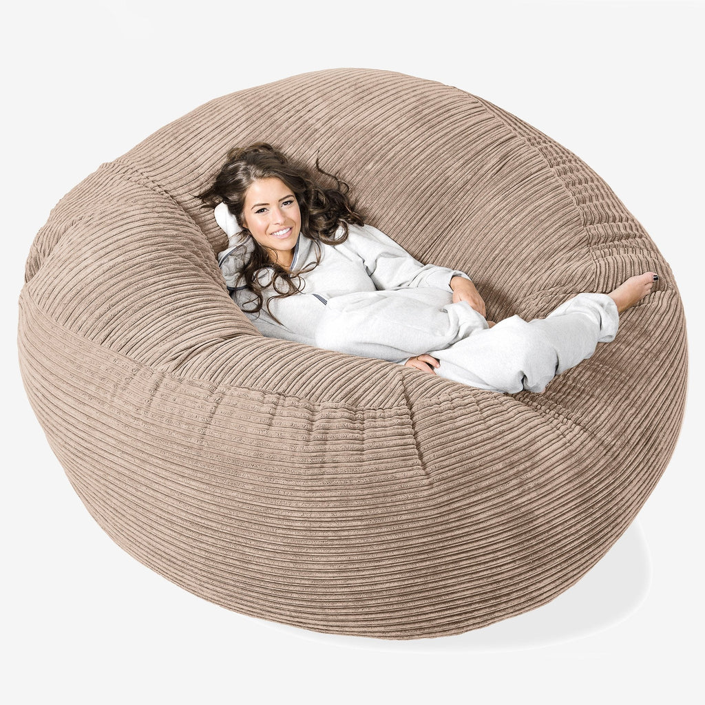 Saccosekk Sofa 'Mega-Mammut' - Klassisk Cord Sand 01