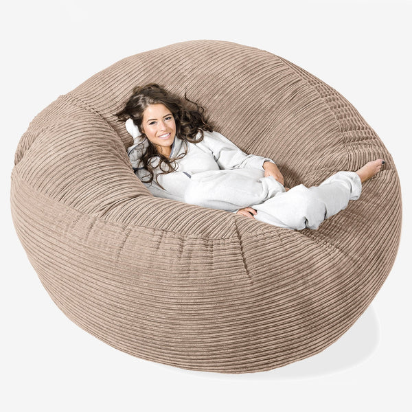 Saccosekk Sofa 'Mega-Mammut' - Klassisk Cord Sand 01