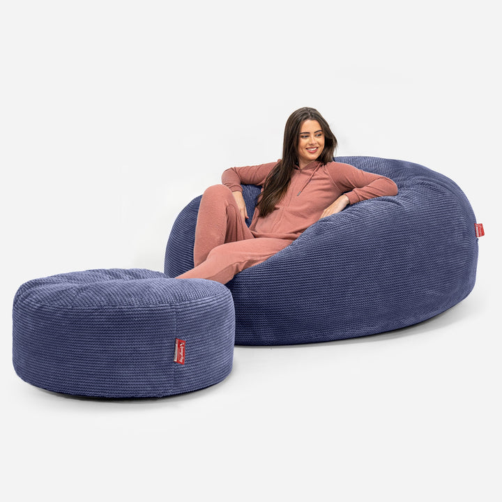 Saccosekk Sofa 'Mega-Mammut' - Pom-pom Fiolett 02