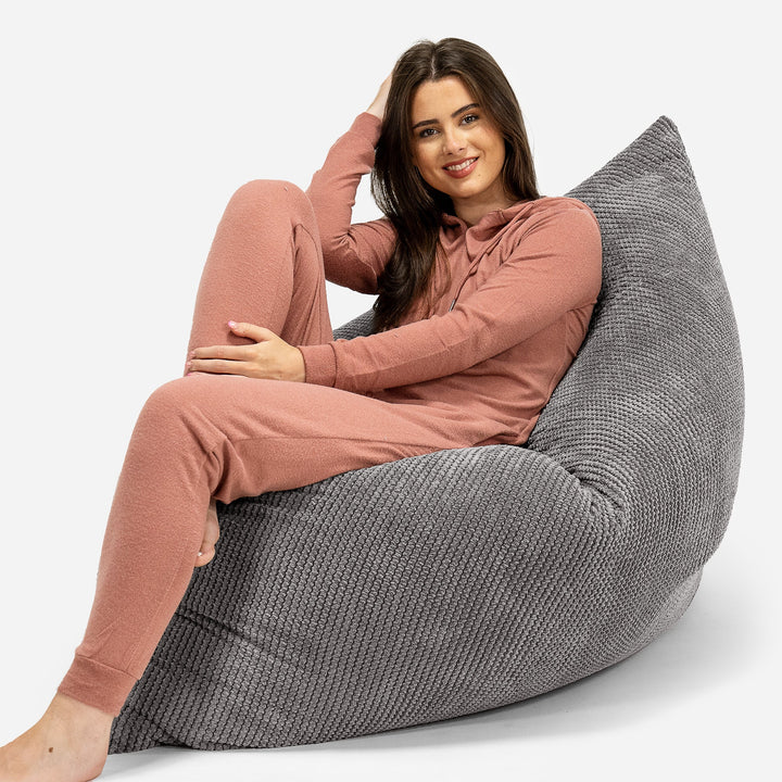 Saccosekk XXL - Pom-pom Koksgrå 04