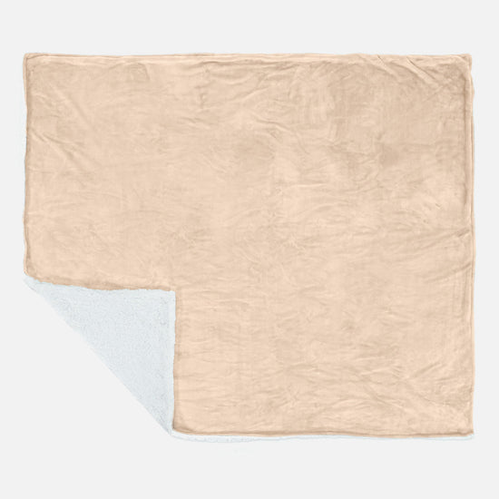 Sherpa-teppe - Fleece Elfenben 03