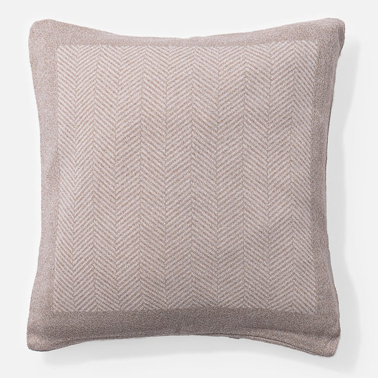 Putetrekk 47 x 47cm - 100% Bomull Sildebensmønster Stein 01