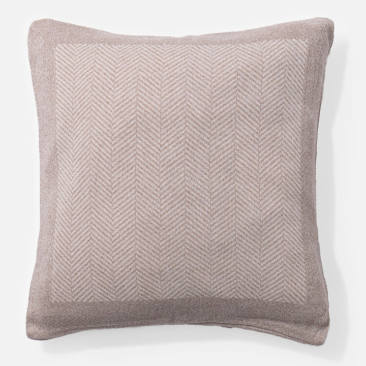 Putetrekk 47 x 47cm - 100% Bomull Sildebensmønster Stein 01