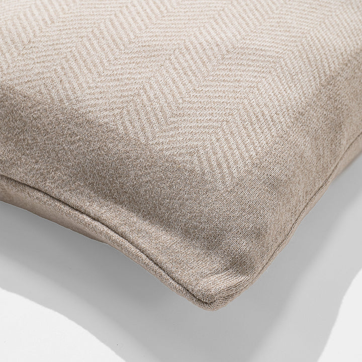 Putetrekk 47 x 47cm - 100% Bomull Sildebensmønster Stein 02