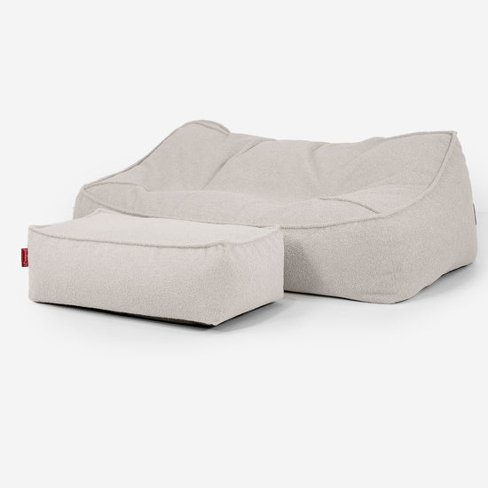 Sloucher Sakkosekk Sofa - Bouclé Elfenben_02