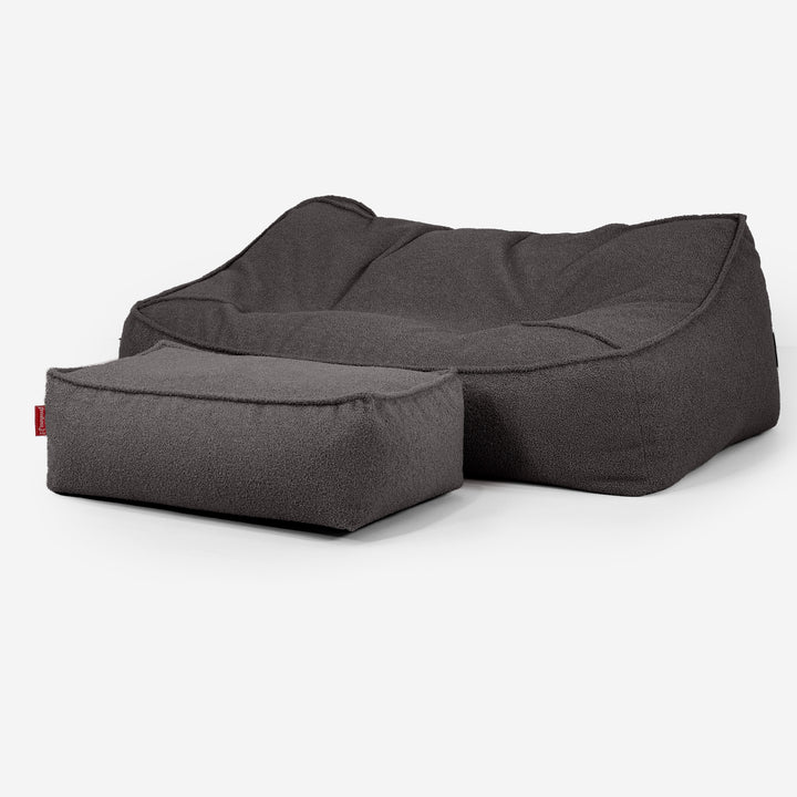 Sloucher Sakkosekk Sofa - Bouclé Grafitt_02
