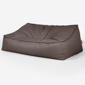 Sloucher Sakkosekk Sofa - Vegansk Skinn Sjokolade