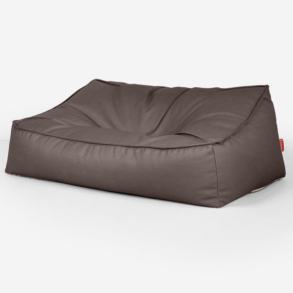 Sloucher Sakkosekk Sofa - Vegansk Skinn Sjokolade 03