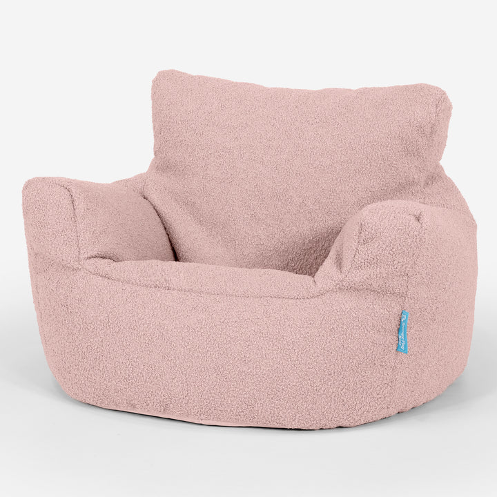 Småbarnestol Saccosekk 1-3 år - Bouclé Rosa 01