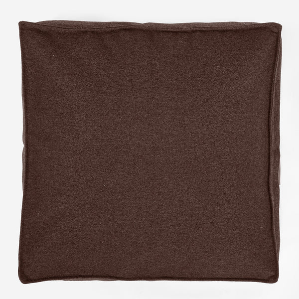 Stor Gulvpute - Interalli Ull Brun Fabric Close-up Image