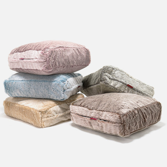 Stor Gulvpute - Kanin-fuskepels Gyllenbrun 04