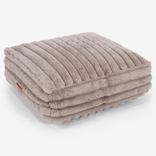 Stor Gulvpute - Ultrabehagelig Kord Mink 01