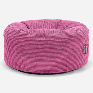 Stor Rund Puff - Pom-pom Rosa