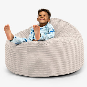 Stor Sakkosekk Snuggle for Barn 3-8 år - Kordfløyel Elfenben