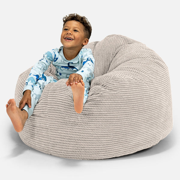 Stor Saccosekk Snuggle for Barn 3-8 år - Pom-pom Elfenben 01