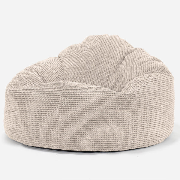 Stor Saccosekk Snuggle for Barn 3-8 år - Pom-pom Elfenben 01
