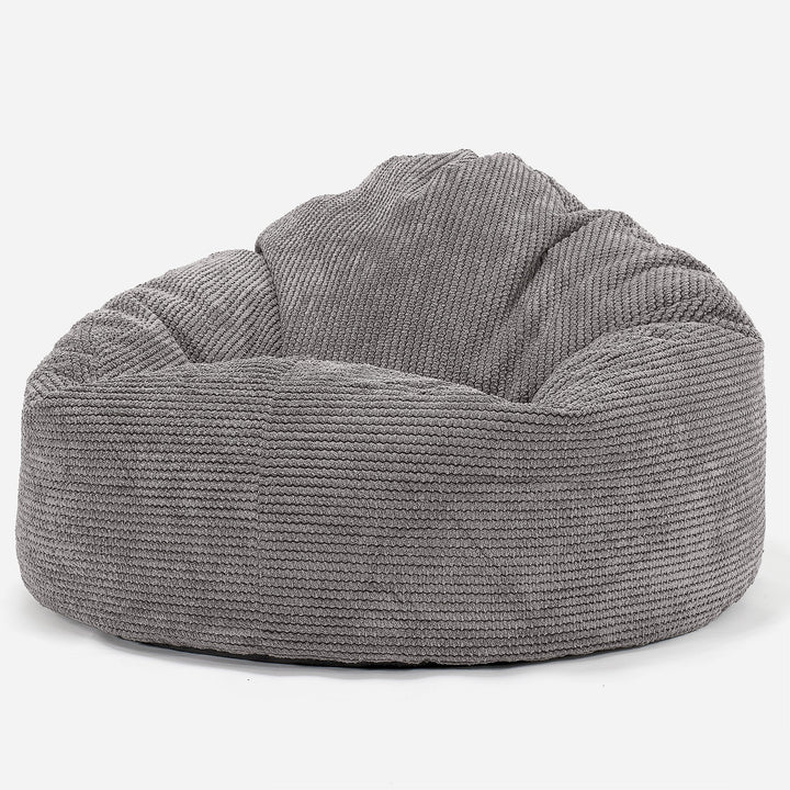 Stor Saccosekk Snuggle for Barn 3-8 år - Pom-pom Koksgrå 02