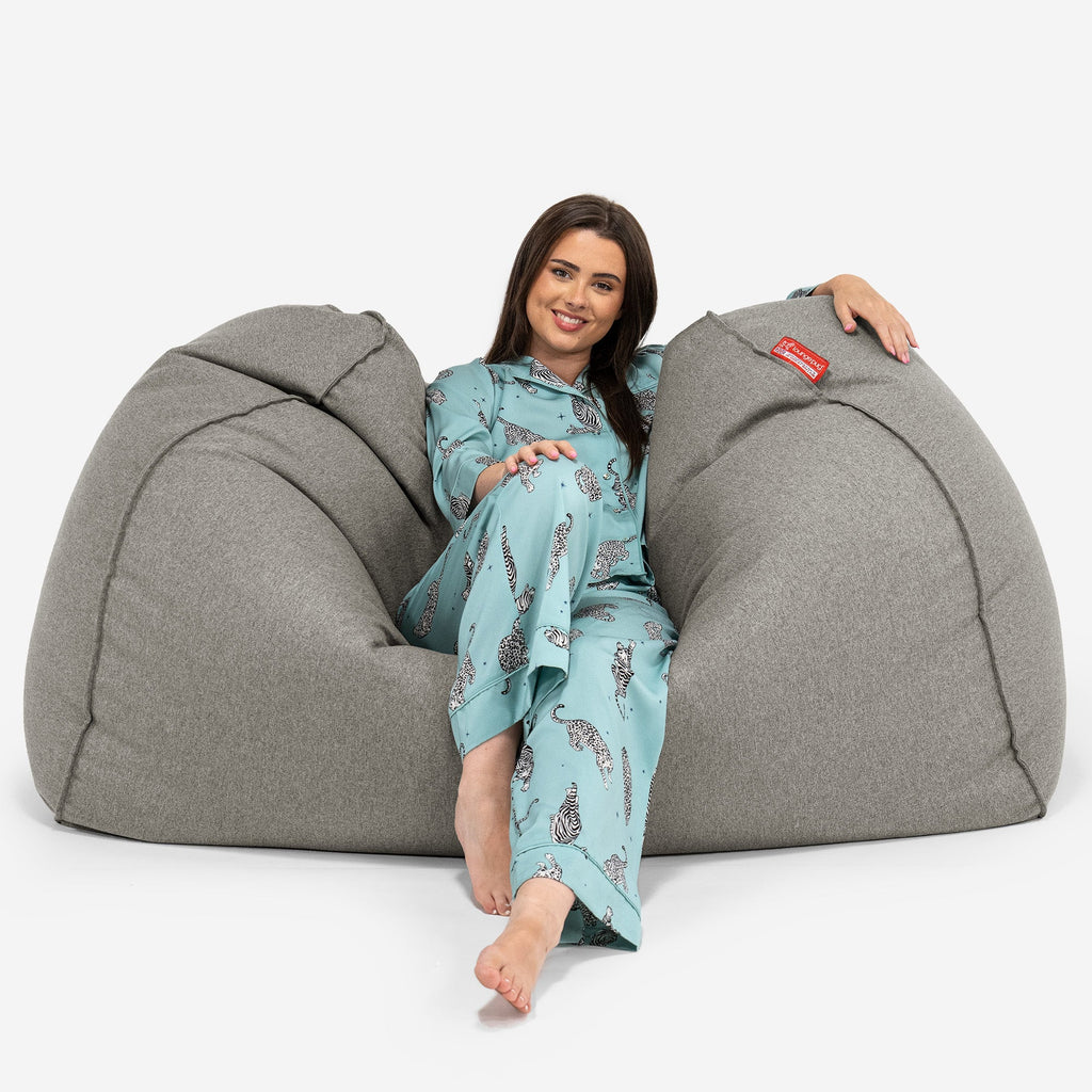 Stor Saccosekk Sofa - Interalli Ull Sølv 02