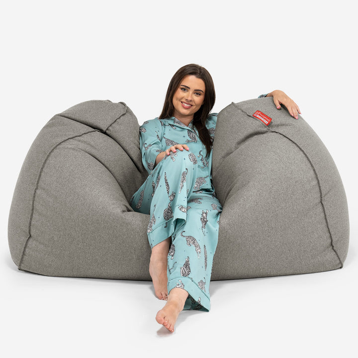 Stor Saccosekk Sofa - Interalli Ull Sølv 02