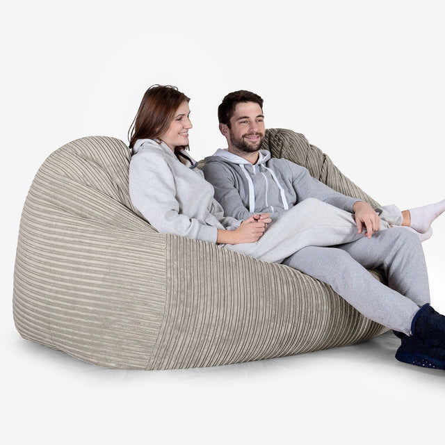 Stor Saccosekk Sofa - Kordfløyel Mink 02