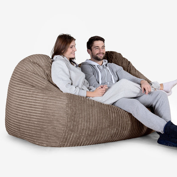 Stor Saccosekk Sofa - Kordfløyel Mokka 02