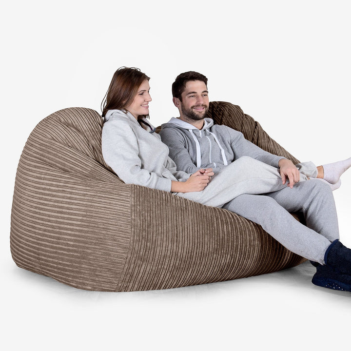 Stor Saccosekk Sofa - Kordfløyel Mokka 02