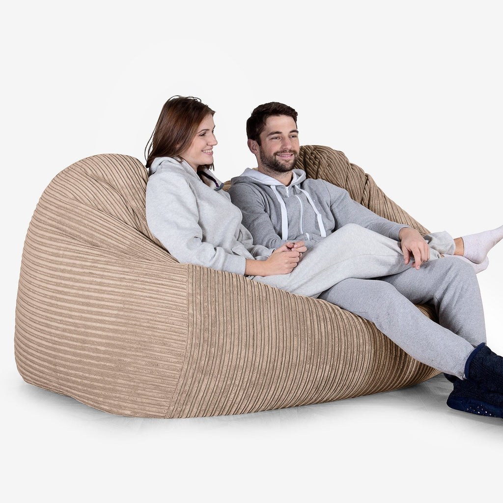 Stor Saccosekk Sofa - Klassisk Cord Sand 02