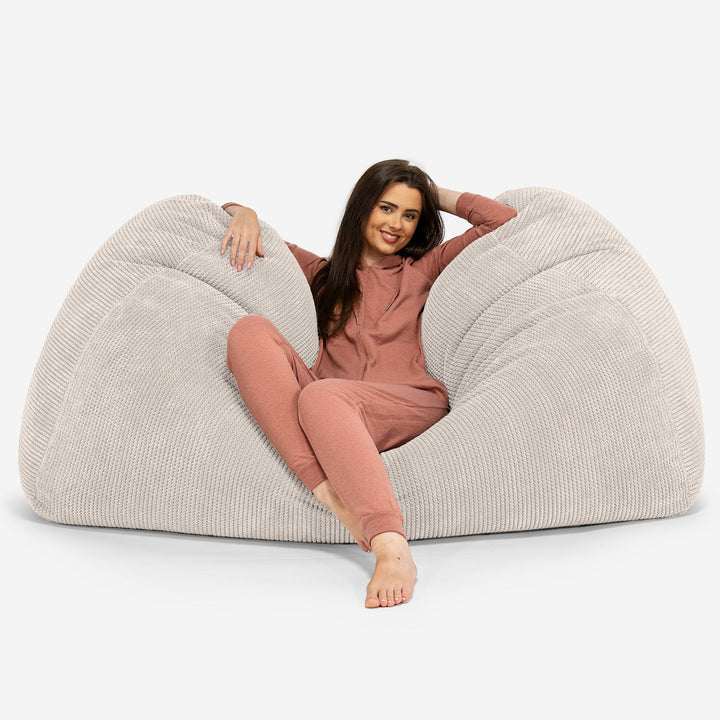 Stor Saccosekk Sofa - Pom-pom Elfenben 02
