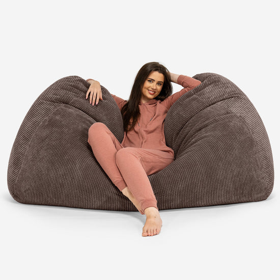 Stor Saccosekk Sofa - Pom-pom Sjokolade 02