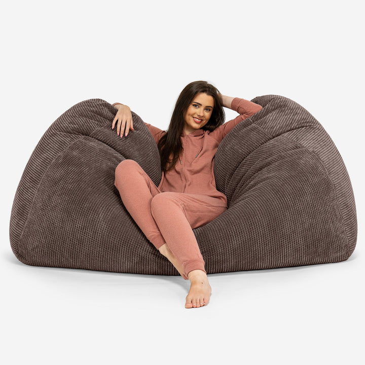 Stor Saccosekk Sofa - Pom-pom Sjokolade 02