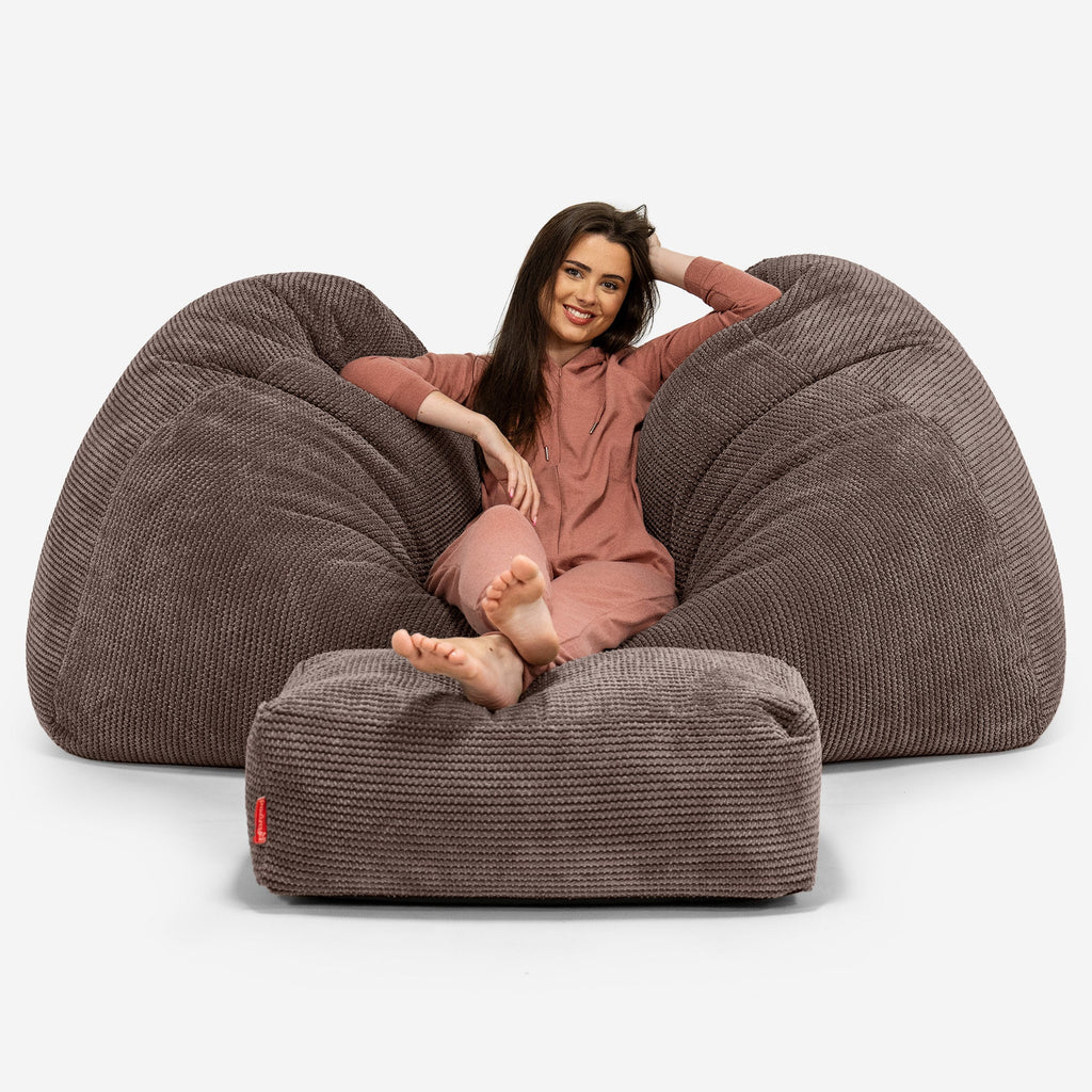Stor Saccosekk Sofa - Pom-pom Sjokolade 03