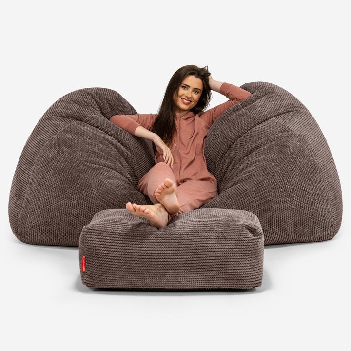Stor Saccosekk Sofa - Pom-pom Sjokolade 03