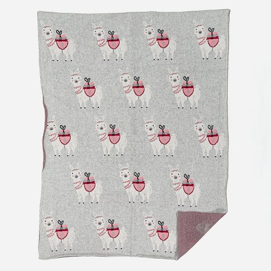 Sofa Pledd / Teppe Barn - 100% Bomull Llama 03