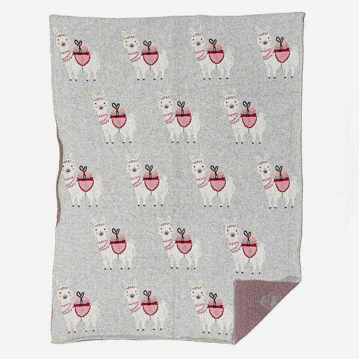 Sofa Pledd / Teppe Barn - 100% Bomull Llama 03