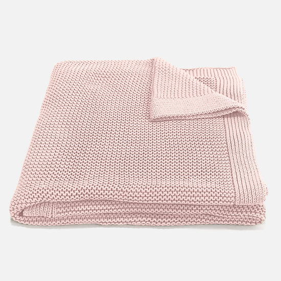 Sofa Pledd / Teppe - 100% Bomull Ellos Babyrosa 01