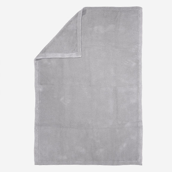 Sofa Pledd / Teppe - 100% Bomull Ellos Lysegrå 03