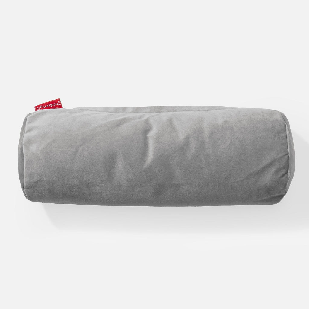 Sylinderputetrekk 20 x 55cm - Fløyel Sølv 02