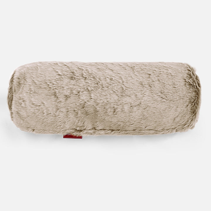 Sylinderputetrekk 20 x 55cm - Kanin-fuskepels Gyllenbrun 02