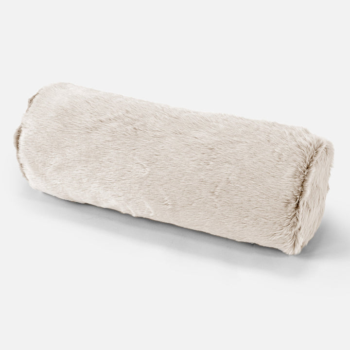 Sylinderputetrekk 20 x 55cm - Kanin-fuskepels Hvit 01