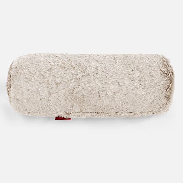 Sylinderputetrekk 20 x 55cm - Kanin-fuskepels Hvit 02