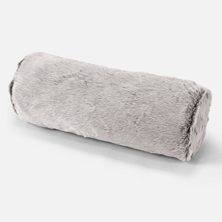 Sylinderputetrekk 20 x 55cm - Kanin-fuskepels Lysegrå 01