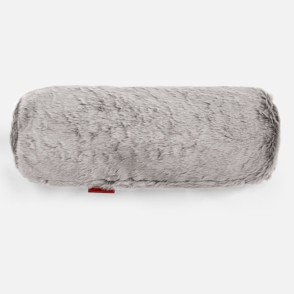 Sylinderputetrekk 20 x 55cm - Kanin-fuskepels Lysegrå 02