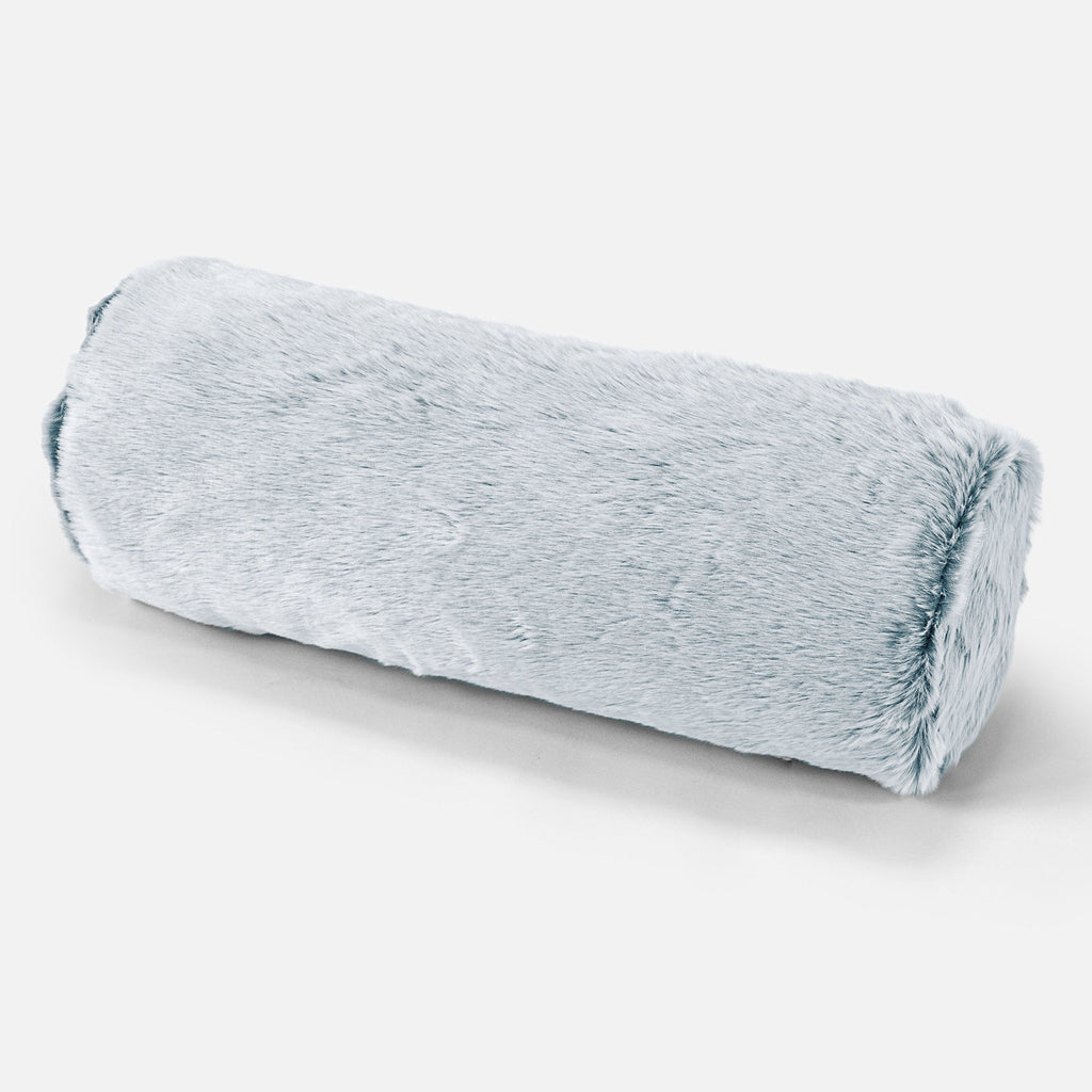 Sylinderputetrekk 20 x 55cm - Kanin-fuskepels Støvete Blå 01